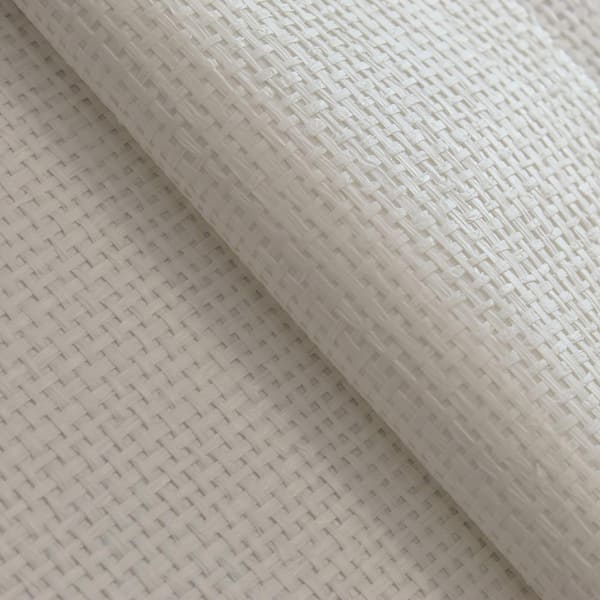 Tempaper Dove White Loose Boxweave Paperweave Grasscloth Unpasted Textured Wallpaper (Covers 72 sq. ft.)