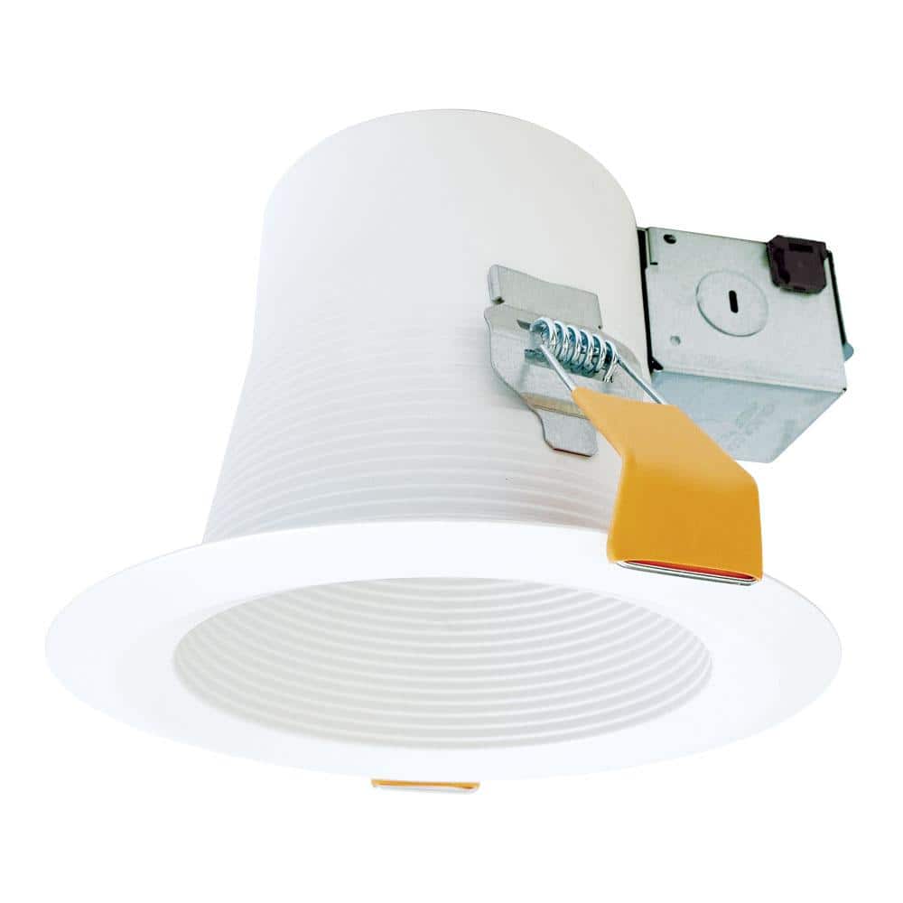 HALO CEZ 6 in. White Recessed Light EZ-Trim Shallow Canless E26 Lamp-Based  Direct Mount CEZ6126E26WBICAT - The Home Depot