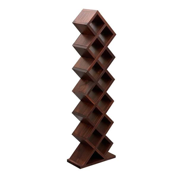 EPOWP 12-Bottle Walnut Wood Freestanding Wine Rack