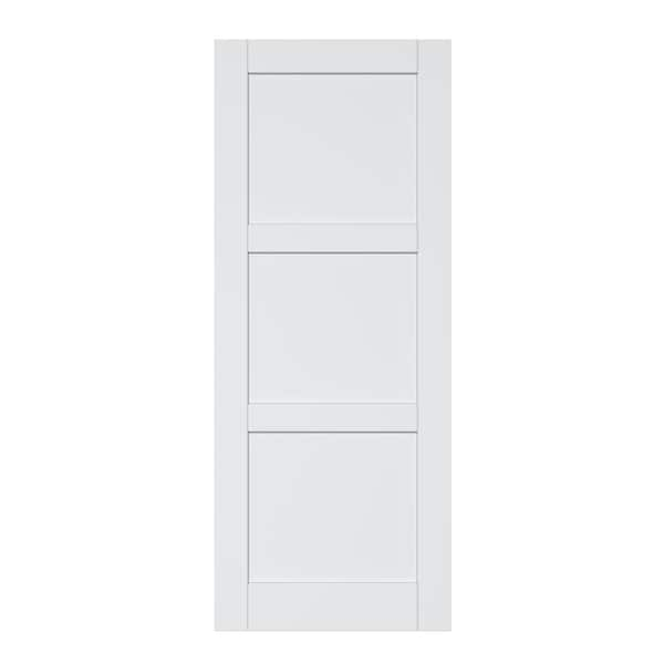 ARK DESIGN 32 in. x 80 in. 3-Lite Paneled Blank Solid Core Composite ...