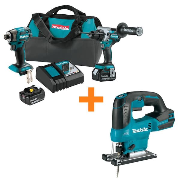 18V LXT Lithium-ion Brushless Cordless 2-piece Combo Kit 5.0Ah with bonus 18V LXT Lithium-Ion Brushless Cordless Jig Saw