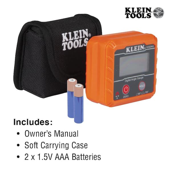 Klein Tools - Digital Angle Gauge/Level and Magnetic Multi-Bit Screwdriver Tool Set