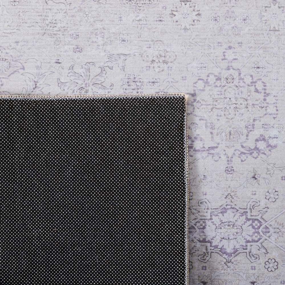 Ivory Elegance 6' x 9' Synthetic Machine Washable Rug