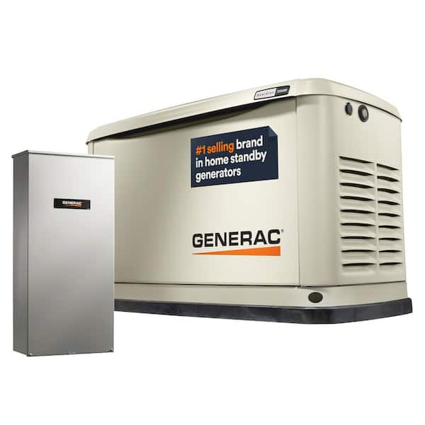 22,000 Watt - Dual Fuel Air- Cooled Whole House Home Standby Generator, Smart Home Monitoring & 200-AMP Transfer Switch