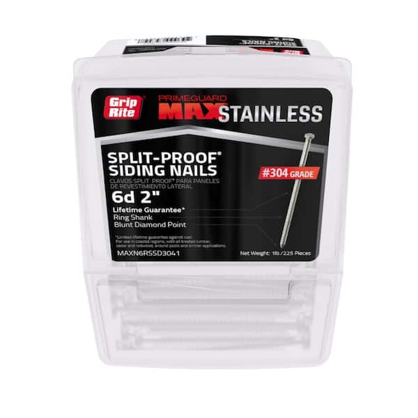 Grip-Rite 2 in. Siding Vinyl Aluminum Nail Round Head 1 lb