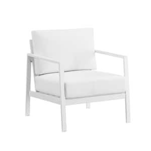 Harper Hill White Aluminum Single Chair