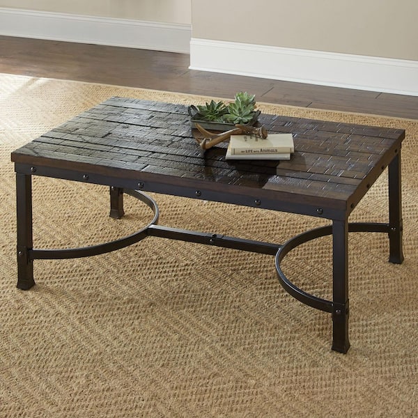 Ambrose 48 in. Brown Rectangle Wood Coffee Table