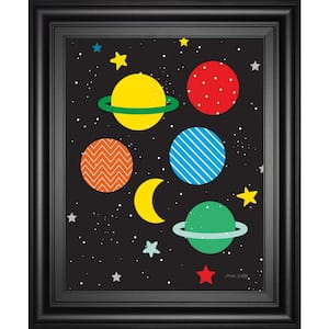 Outer Space By Ann Kelle Framed Astronomy Wall Art 26 in. x 22 in.