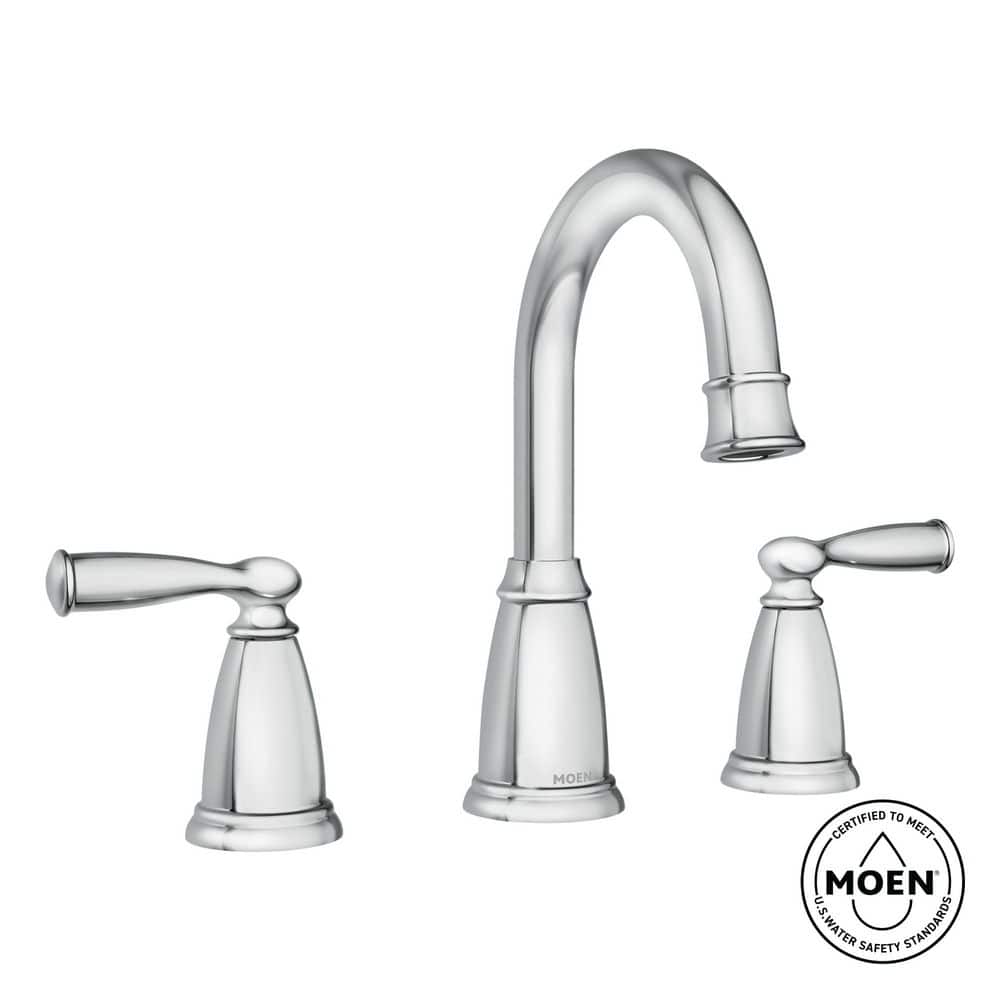 H ermoso Lago MOEN Banbury 8 in. Widespread Double Handle High-Arc Bathroom