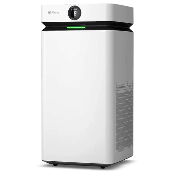 1009 sq. ft. HEPA Filter Personal Room Air Purifier in White with Air Quality Monitoring, 4-Stage Filter and Child Lock