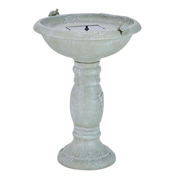 Country Gardens intelliSOLAR Birdbath Spitter Fountain with Remote