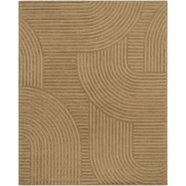 Brook Brown Modern 8 ft. x 10 ft. Indoor Area Rug