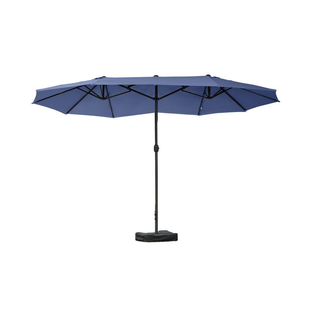 15 ft. Steel Outdoor Double Sided Market Umbrella in Blue price history on PriceWatchPro