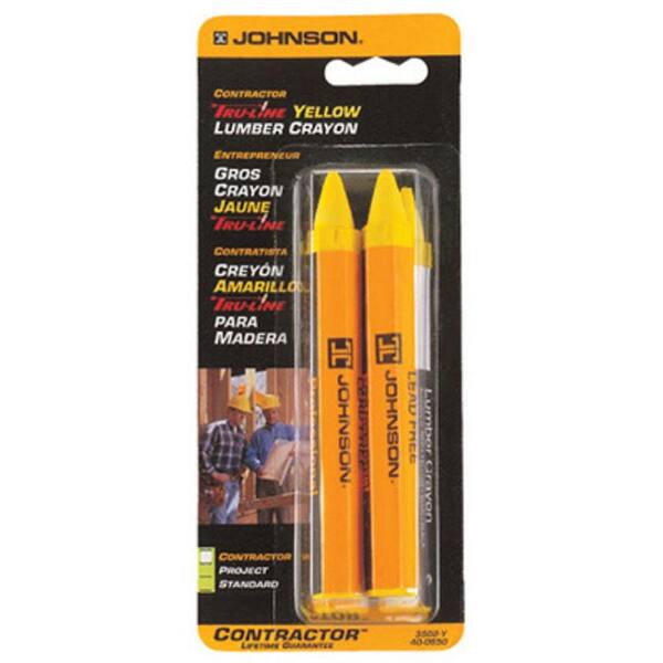 Johnson Lumber Crayons in Yellow (2-Pack)