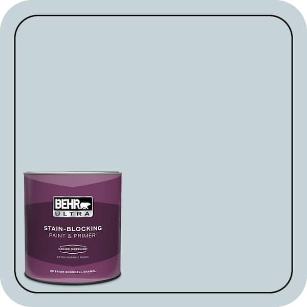 BEHR ULTRA 1 qt. #PPL-73 Tranquil Sea Extra Durable Eggshell Enamel Interior Paint & Primer
