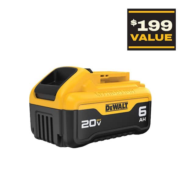 DEWALT 20V MAX Premium Lithium-Ion 6.0Ah Battery Pack