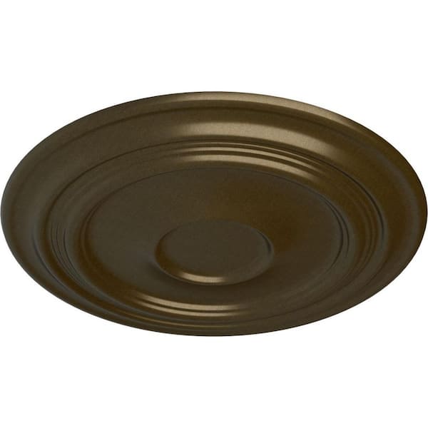 Ekena Millwork 20-1/4 x 1-1/2 Lunel Urethane Ceiling Medallion (Fits  Canopies upto 3-3/4), Brass CM20LUBRS - The Home Depot