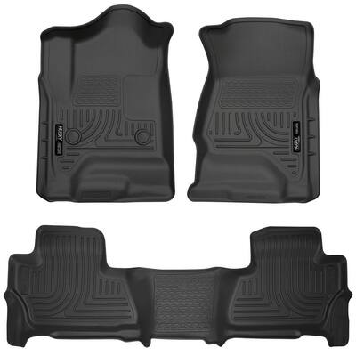 Front & 2nd Seat Floor Liners Fits 15-18 Tahoe/Yukon