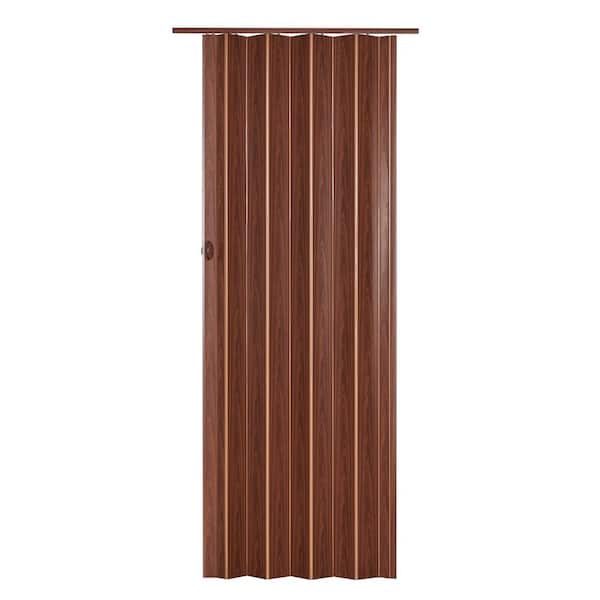 Spectrum 36 in. x 80 in. Fusion Vinyl Chestnut Accordion Door