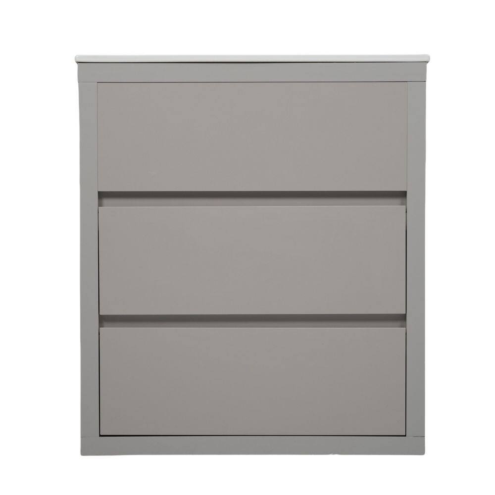 30 in. Freestanding Gray Bath Vanity with White Ceramic Top Unassembled price history on PriceWatchPro