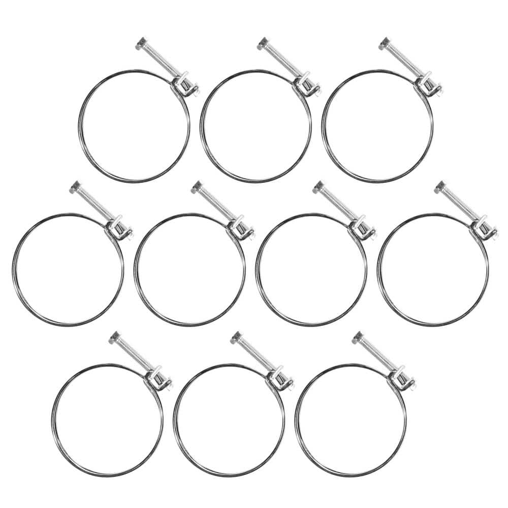 POWERTEC 2-1/2 in. Double Wire Hose Clamp (10-Pack) 70263