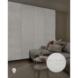 Mica + Cordless 99% Blackout Adjustable Sliding Window Panel Track with 23 in. Slats Up to 86 in. W x 96 in. L