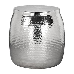 Solo 18.1 in.W Chrome 18.1 in. H Round Aluminum End Table