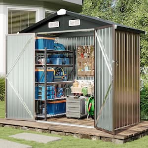6.5 ft. W x 3.5 ft. D Metal Storage Shed for Garden and Backyard (23 sq. ft.)