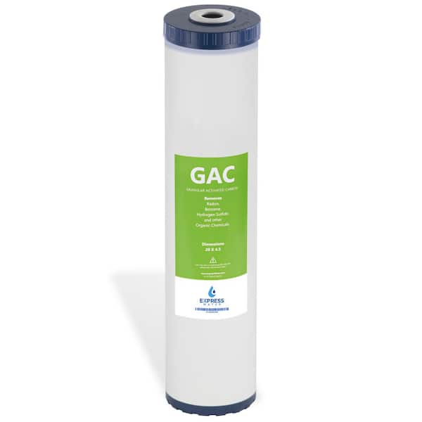 Express Water Granular Activated Carbon Filter - Whole House Replacement Water Filter - 5 Micron - 4.5 in. x 20 in.