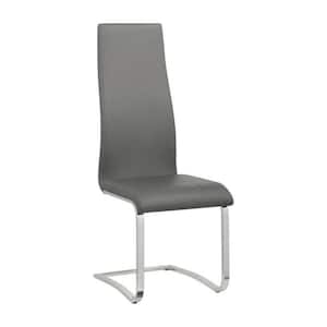 Gray Vegan Faux leather Breuer Style Dining Chair (Set of 4)