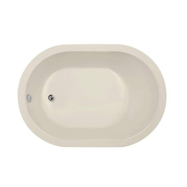 Hydro Systems Valencia 60 in.. Acrylic Oval Drop-In Bathtub in Biscuit