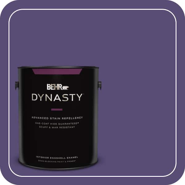 BEHR DYNASTY 1 gal. #MQ5-42 Perpetual Purple One-Coat Hide Eggshell Enamel Interior Stain-Blocking Paint & Primer