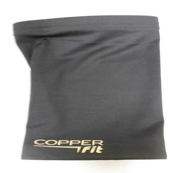 COPPER FIT Medium Black Polyester Knee Sleeve