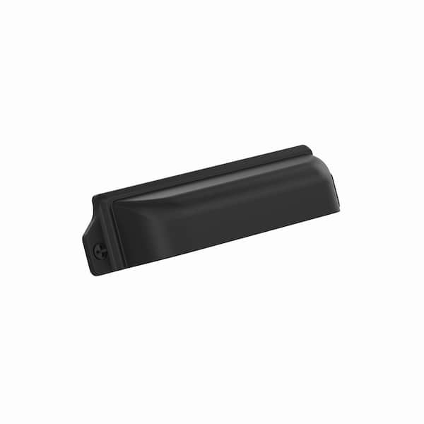 Bellport 3 in. or 3-3/4 in. (76mm or 96mm) Matte Black Cabinet Cup Pull