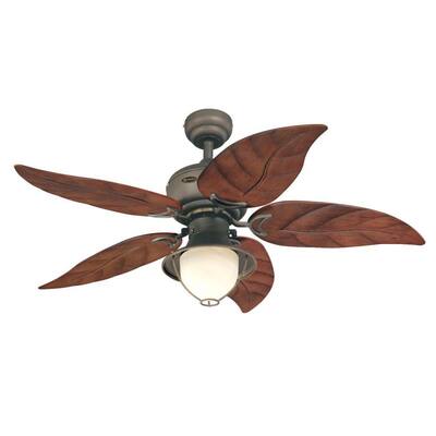 Oasis 48 in. LED Oil Rubbed Bronze Ceiling Fan with Light Kit