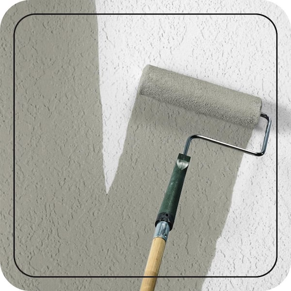 5 gal. #N370-4A Historical Gray Satin Interior/Exterior Masonry, Stucco and Brick Paint