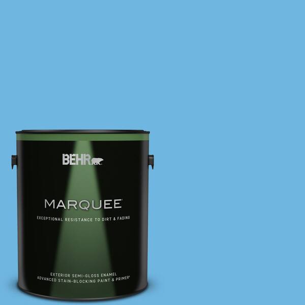 BEHR MARQUEE 1 gal. #P500-4 Life Force Semi-Gloss Enamel Exterior Paint & Primer
