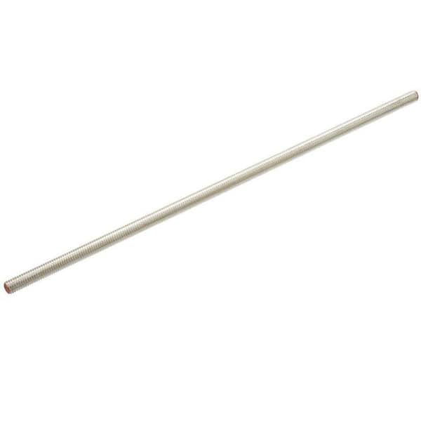 1/4 in. x 1 ft. Zinc Plated Steel (Coarse) Threaded Rod