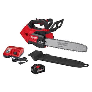 M18 FUEL 14 in. 18V Lithium-Ion Brushless Cordless Battery Top Handle Chainsaw Kit with 8.0 Ah Battery & Rapid Charger