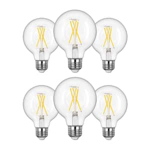 60-Watt Equivalent G25 Globe Dimmable 10% to 100% Edison LED Light Bulb 5000K Daylight (6-Pack)