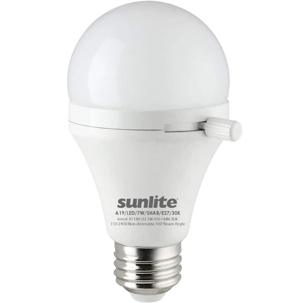 40-Watt Equivalent A19 Shabbat Shabbos Permissible, E26 Medium Base, LED Light Bulb in Warm White 3000K (1-Pack)