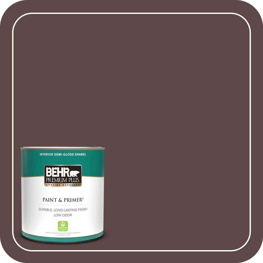 1 qt. #MQ1-58 Chocolate Soul Semi-Gloss Enamel Low Odor Interior Paint & Primer price history on PriceWatchPro