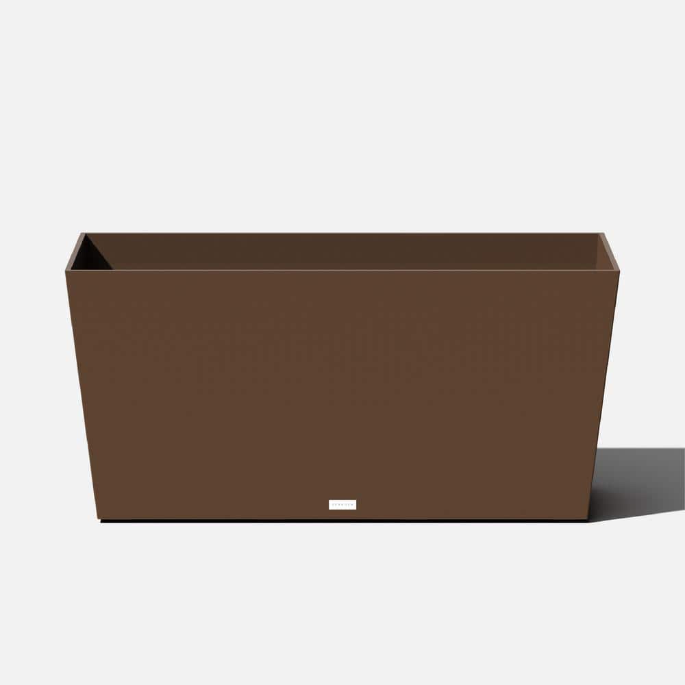 Midori Extra Large Espresso Plastic Rectangular Trough Planter with Drainage Holes(12.5 in. L x 39.5 in.W x 19.75 in. H) price history on PriceWatchPro