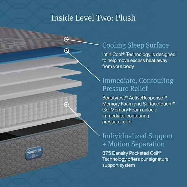 Regal Sleep California King Plush 14 in. Low Profile Mattress Set