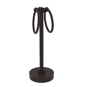 Southbeach Vanity Top 2-Towel Ring Guest Holder in Oil Rubbed Bronze