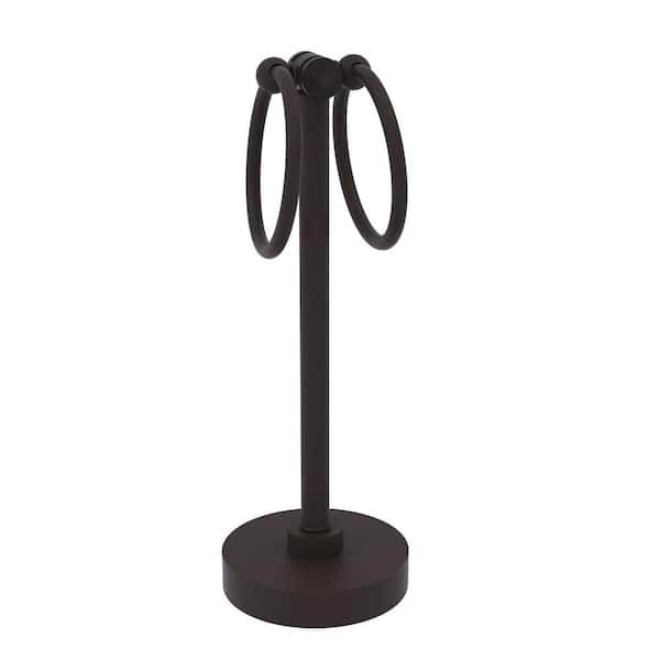 Allied Brass Southbeach Vanity Top 2-Towel Ring Guest Holder in Oil Rubbed Bronze