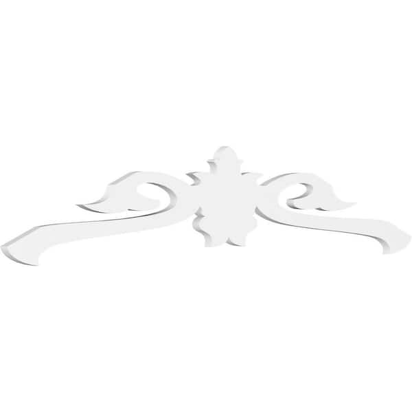 Ekena Millwork Florence 1 in. D x 12-1/2 in. W x 60 in. L Signature Urethane Gable Pediment