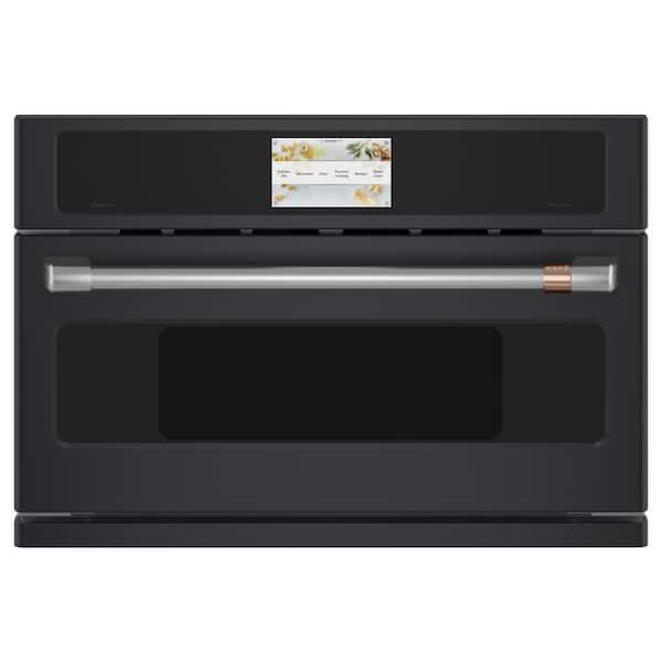 30 in Wide 1.7 cu ft Smart Electric Wall Oven and Microwave Combo with 120V Advantium Technology in Matte Black