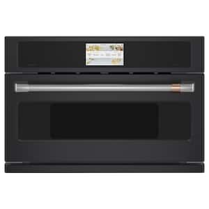 30 in. 1.7 cu. ft. Smart Electric Wall Oven and Microwave Combo with 120-Volt Advantium Technology in Matte Black