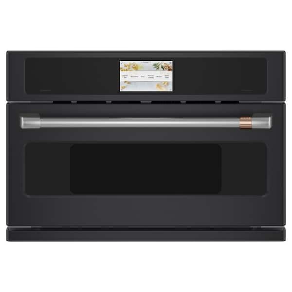 Cafe 30 in. 1.7 cu. ft. Smart Electric Wall Oven and Microwave Combo with 120-Volt Advantium Technology in Matte Black